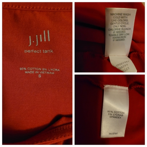 J.Jill Perfect Tank True Red Small - Picture 2 of 2